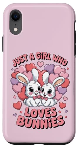 Nur ein Mädchen, das Hasen liebt Süßes Hasenpaar Hülle für iPhone XR Nur ein Mädchen, das Hasen liebt Süßes Hasenpaar Hülle für iPhone XR von Bunny Bunny Lovers