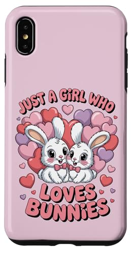 Nur ein Mädchen, das Hasen liebt Süßes Hasenpaar Hülle für iPhone XS Max Nur ein Mädchen, das Hasen liebt Süßes Hasenpaar Hülle für iPhone XS Max von Bunny Bunny Lovers