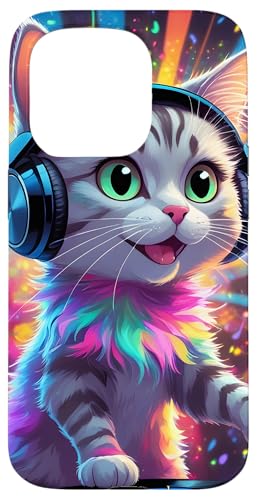 DJ Katze Mädchen Liebt Musik | Katzen Party Mit Kopfhörer Hülle für iPhone 15 Pro DJ Katze Mädchen Liebt Musik | Katzen Party Mit Kopfhörer Hülle für iPhone 15 Pro von Bunte DJ Katze Eyecatcher mit Party-Vibes