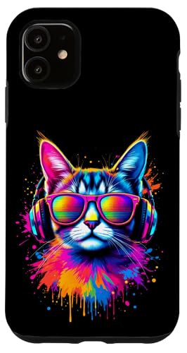 Bunte Katze Mit Kopfhörern Hülle für iPhone 11 Bunte Katze Mit Kopfhörern Hülle für iPhone 11 von Bunte Katze Mit Kopfhörern Designs