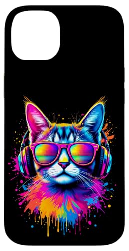 Bunte Katze Mit Kopfhörern Hülle für iPhone 14 Plus Bunte Katze Mit Kopfhörern Hülle für iPhone 14 Plus von Bunte Katze Mit Kopfhörern Designs