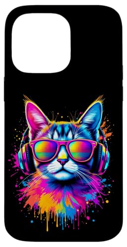 Bunte Katze Mit Kopfhörern Hülle für iPhone 14 Pro Max Bunte Katze Mit Kopfhörern Hülle für iPhone 14 Pro Max von Bunte Katze Mit Kopfhörern Designs