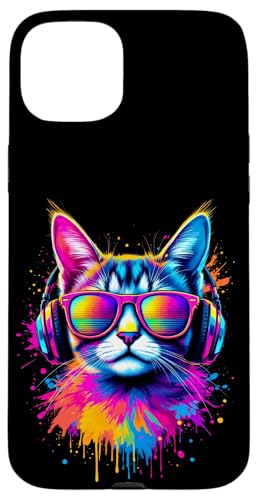 Bunte Katze Mit Kopfhörern Hülle für iPhone 15 Plus Bunte Katze Mit Kopfhörern Hülle für iPhone 15 Plus von Bunte Katze Mit Kopfhörern Designs