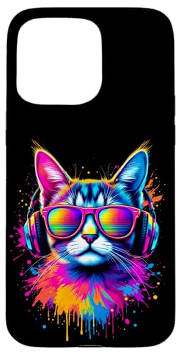 Bunte Katze Mit Kopfhörern Hülle für iPhone 15 Pro Max Bunte Katze Mit Kopfhörern Hülle für iPhone 15 Pro Max von Bunte Katze Mit Kopfhörern Designs
