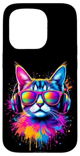 Bunte Katze Mit Kopfhörern Hülle für iPhone 15 Pro Bunte Katze Mit Kopfhörern Hülle für iPhone 15 Pro von Bunte Katze Mit Kopfhörern Designs