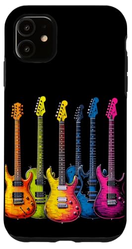 Bunte Gitarre Hülle für iPhone 11 von Buntes Gitarrendesign