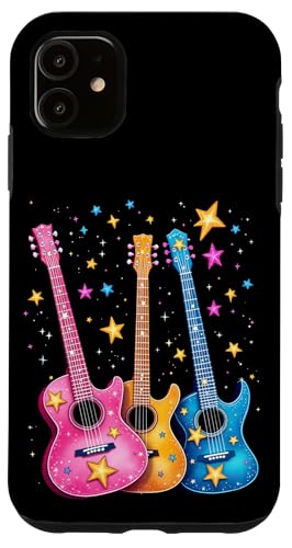 Bunte Gitarre Hülle für iPhone 11 von Buntes Gitarrendesign
