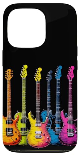 Bunte Gitarre Hülle für iPhone 13 Pro von Buntes Gitarrendesign