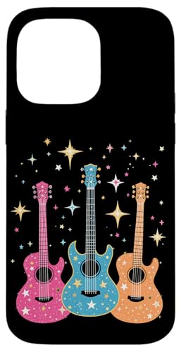 Bunte Gitarre Hülle für iPhone 14 Pro Max von Buntes Gitarrendesign