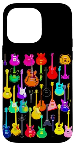 Bunte Gitarre Hülle für iPhone 14 Pro Max von Buntes Gitarrendesign