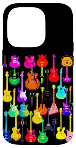 Bunte Gitarre Hülle für iPhone 14 Pro von Buntes Gitarrendesign