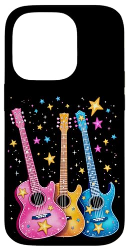 Bunte Gitarre Hülle für iPhone 14 Pro von Buntes Gitarrendesign