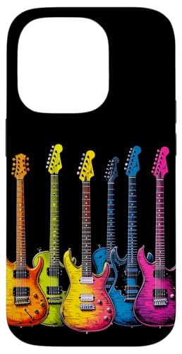 Bunte Gitarre Hülle für iPhone 14 Pro von Buntes Gitarrendesign