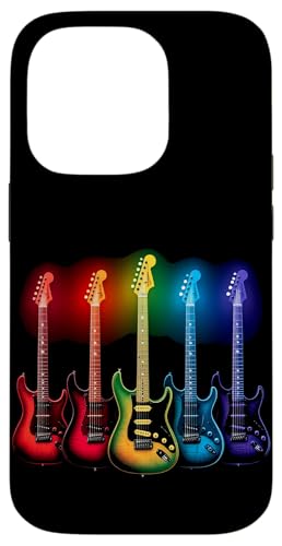 Bunte Gitarre Hülle für iPhone 14 Pro von Buntes Gitarrendesign