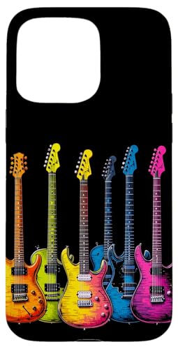 Bunte Gitarre Hülle für iPhone 15 Pro Max von Buntes Gitarrendesign