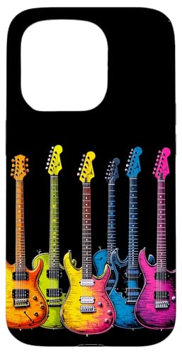 Bunte Gitarre Hülle für iPhone 15 Pro von Buntes Gitarrendesign