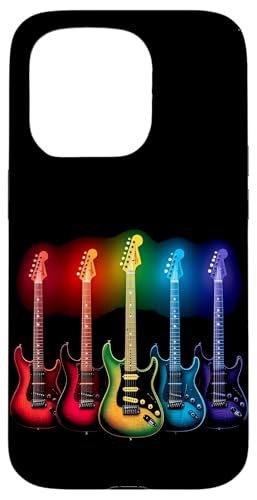 Bunte Gitarre Hülle für iPhone 15 Pro von Buntes Gitarrendesign