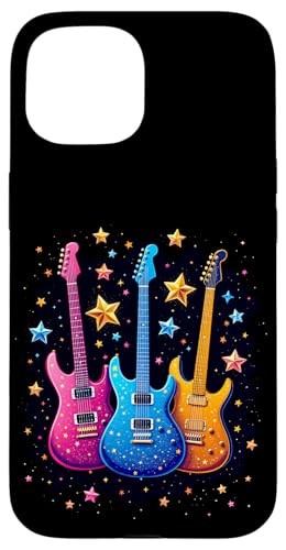Bunte Gitarre Hülle für iPhone 15 Bunte Gitarre Hülle für iPhone 15 von Buntes Gitarrendesign