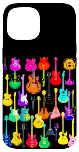 Bunte Gitarre Hülle für iPhone 15 von Buntes Gitarrendesign