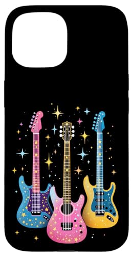 Bunte Gitarre Hülle für iPhone 15 von Buntes Gitarrendesign