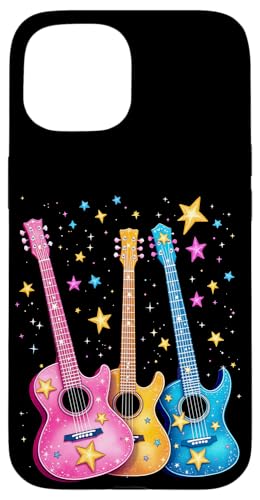 Bunte Gitarre Hülle für iPhone 15 von Buntes Gitarrendesign