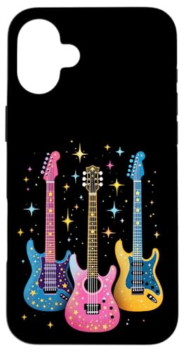 Bunte Gitarre Hülle für iPhone 16 Plus von Buntes Gitarrendesign