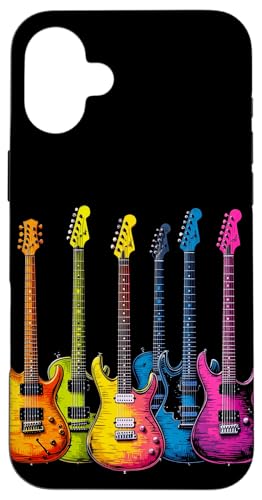 Bunte Gitarre Hülle für iPhone 16 Plus von Buntes Gitarrendesign