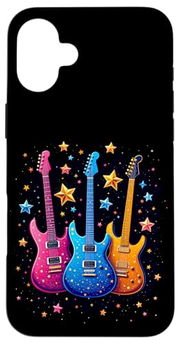 Bunte Gitarre Hülle für iPhone 16 Plus Bunte Gitarre Hülle für iPhone 16 Plus von Buntes Gitarrendesign