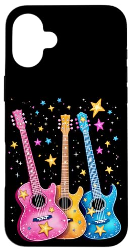 Bunte Gitarre Hülle für iPhone 16 Plus von Buntes Gitarrendesign