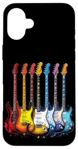 Bunte Gitarre Hülle für iPhone 16 Plus von Buntes Gitarrendesign