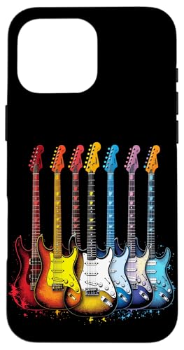 Bunte Gitarre Hülle für iPhone 16 Pro Max von Buntes Gitarrendesign