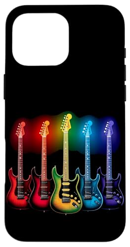 Bunte Gitarre Hülle für iPhone 16 Pro Max von Buntes Gitarrendesign