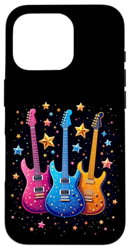 Bunte Gitarre Hülle für iPhone 16 Pro von Buntes Gitarrendesign