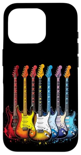 Bunte Gitarre Hülle für iPhone 16 Pro von Buntes Gitarrendesign