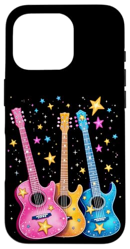 Bunte Gitarre Hülle für iPhone 16 Pro von Buntes Gitarrendesign