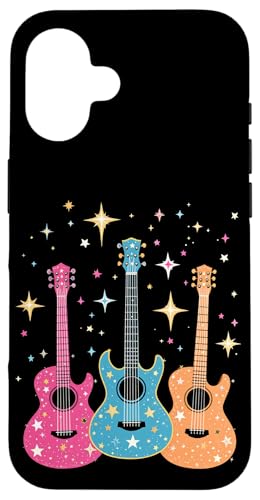 Bunte Gitarre Hülle für iPhone 16 von Buntes Gitarrendesign