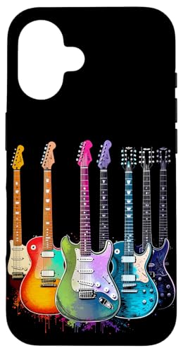 Bunte Gitarre Hülle für iPhone 16 Bunte Gitarre Hülle für iPhone 16 von Buntes Gitarrendesign