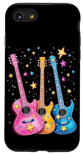 Bunte Gitarre Hülle für iPhone SE (2020) / 7 / 8 von Buntes Gitarrendesign