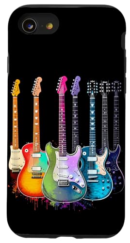 Bunte Gitarre Hülle für iPhone SE (2020) / 7 / 8 von Buntes Gitarrendesign