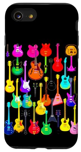 Bunte Gitarre Hülle für iPhone SE (2020) / 7 / 8 von Buntes Gitarrendesign