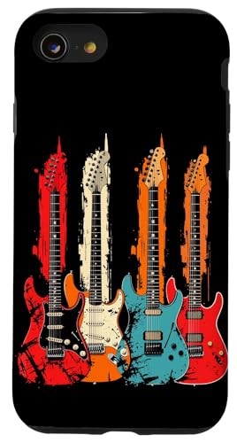 Bunte Gitarre Hülle für iPhone SE (2020) / 7 / 8 von Buntes Gitarrendesign