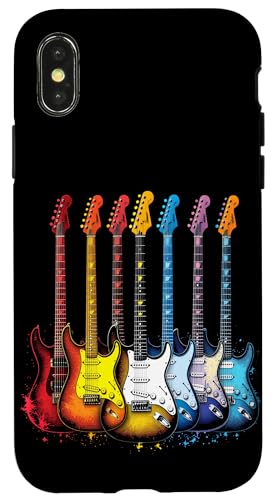 Bunte Gitarre Hülle für iPhone X/XS Bunte Gitarre Hülle für iPhone X/XS von Buntes Gitarrendesign