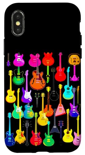 Bunte Gitarre Hülle für iPhone X/XS Bunte Gitarre Hülle für iPhone X/XS von Buntes Gitarrendesign