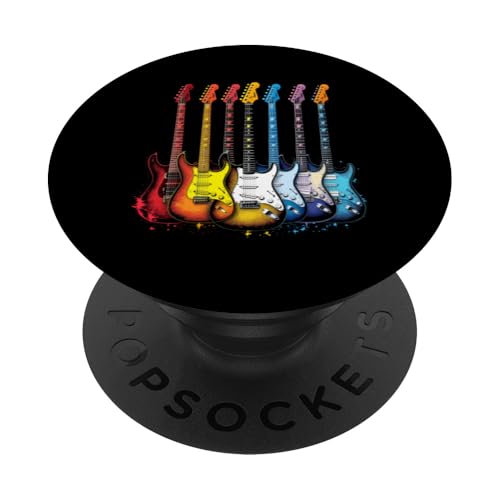 Bunte Gitarre PopSockets Klebender PopGrip Bunte Gitarre PopSockets Klebender PopGrip von Buntes Gitarrendesign