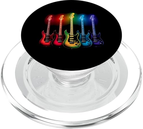 Bunte Gitarre PopSockets PopGrip für MagSafe Bunte Gitarre PopSockets PopGrip für MagSafe von Buntes Gitarrendesign
