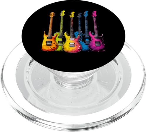 Bunte Gitarre PopSockets PopGrip für MagSafe Bunte Gitarre PopSockets PopGrip für MagSafe von Buntes Gitarrendesign