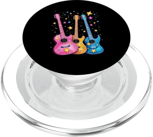 Bunte Gitarre PopSockets PopGrip für MagSafe Bunte Gitarre PopSockets PopGrip für MagSafe von Buntes Gitarrendesign