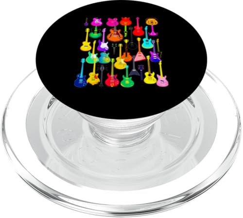 Bunte Gitarre PopSockets PopGrip für MagSafe Bunte Gitarre PopSockets PopGrip für MagSafe von Buntes Gitarrendesign