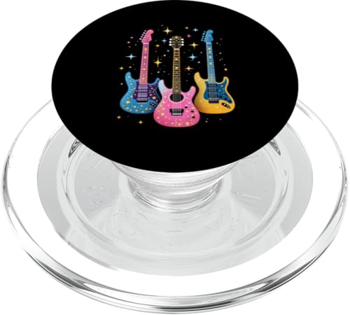 Bunte Gitarre PopSockets PopGrip für MagSafe Bunte Gitarre PopSockets PopGrip für MagSafe von Buntes Gitarrendesign