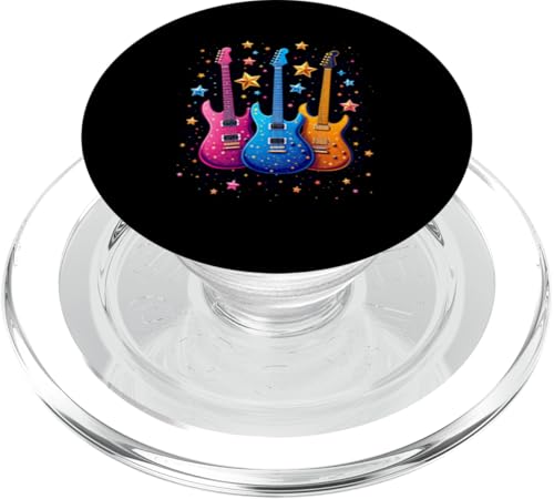 Bunte Gitarre PopSockets PopGrip für MagSafe Bunte Gitarre PopSockets PopGrip für MagSafe von Buntes Gitarrendesign